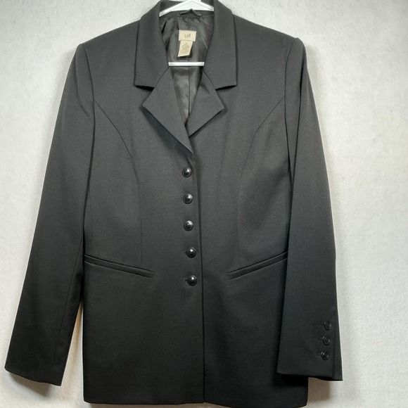 J. Jill Jackets & Blazers - J. Jill‎ Blazer Jacket Women's Size 10 Black Wool Blend
